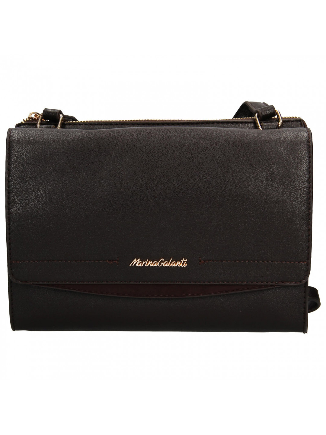 Dámská crossbody kabelka Marina Galanti Herma – tmavě hnědá